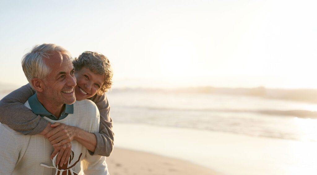 Elderly Couple at the Beach